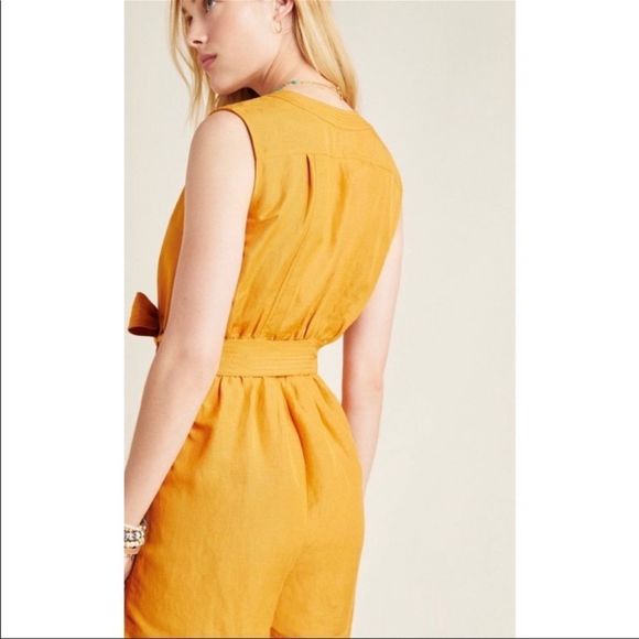 ANTHROPOLOGIE Mauve Romper NWT - Picture 4 of 4